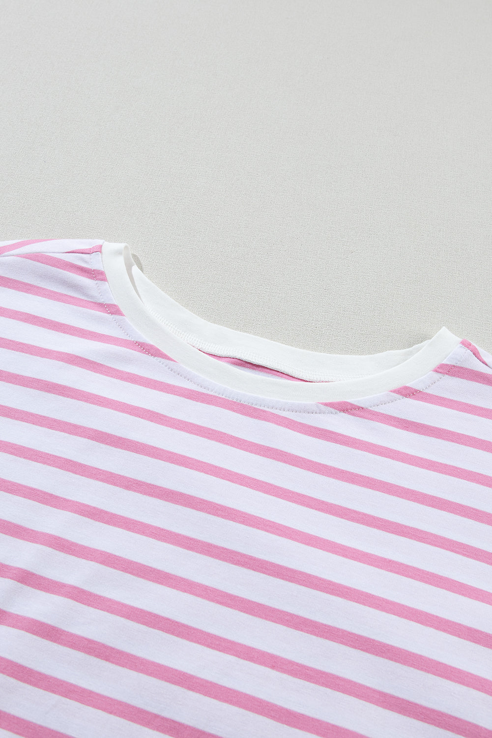 Multicolour Colorblock Stripe Patchwork Baggy T Shirt