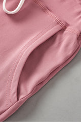 Fushia Drawstring Drop Waist Pocketed Joggers