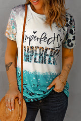 Sky Blue IMPERFECT Letters Graphic Tee