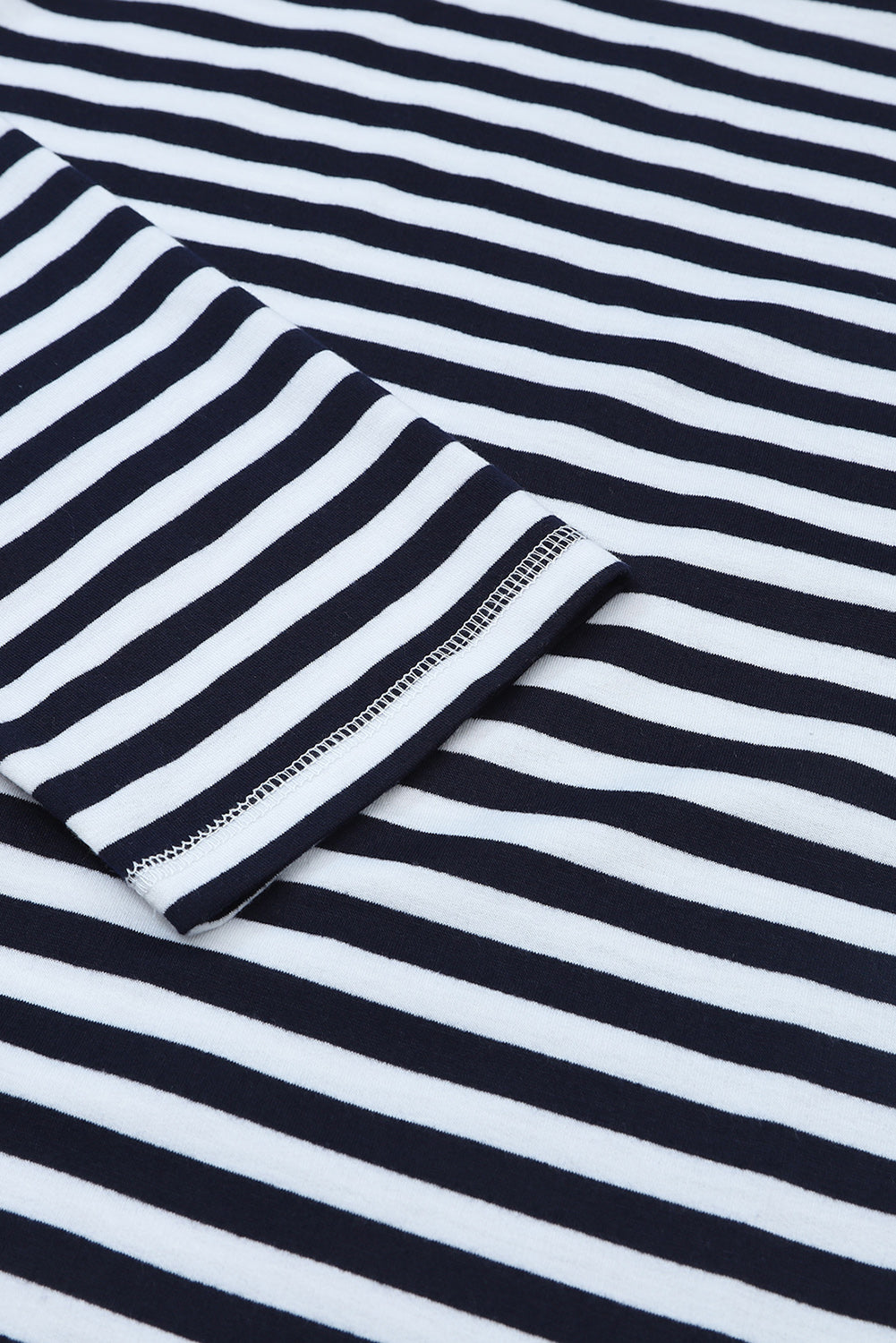 Stripe Print Kangaroo Pocket Drawstring Hoodie